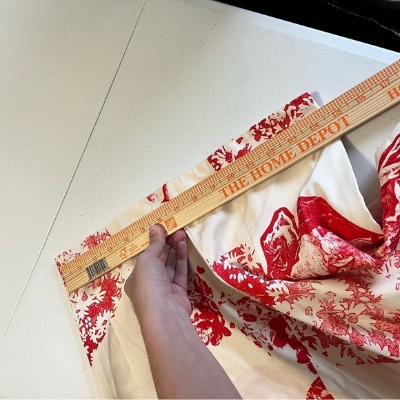 Stella McCartney Fiona Perennial Floral Silk Skirt Cream Red IT 44 US 10 Y - Picture 9 of 12